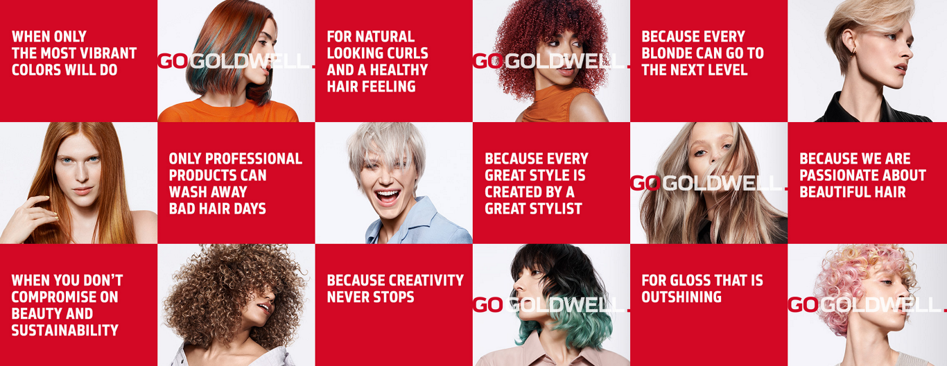 gw goldwell 2023 brand collage