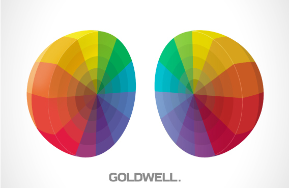 bisected color sphere